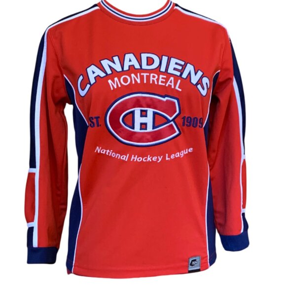 Montreal CANADIENS - Official NHL Mighty Mac Sports - Boys Jersey Size M (10-12) - Picture 1 of 14